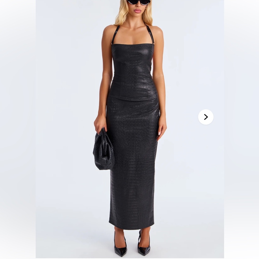 Fashion Nova Sleek Black Dress